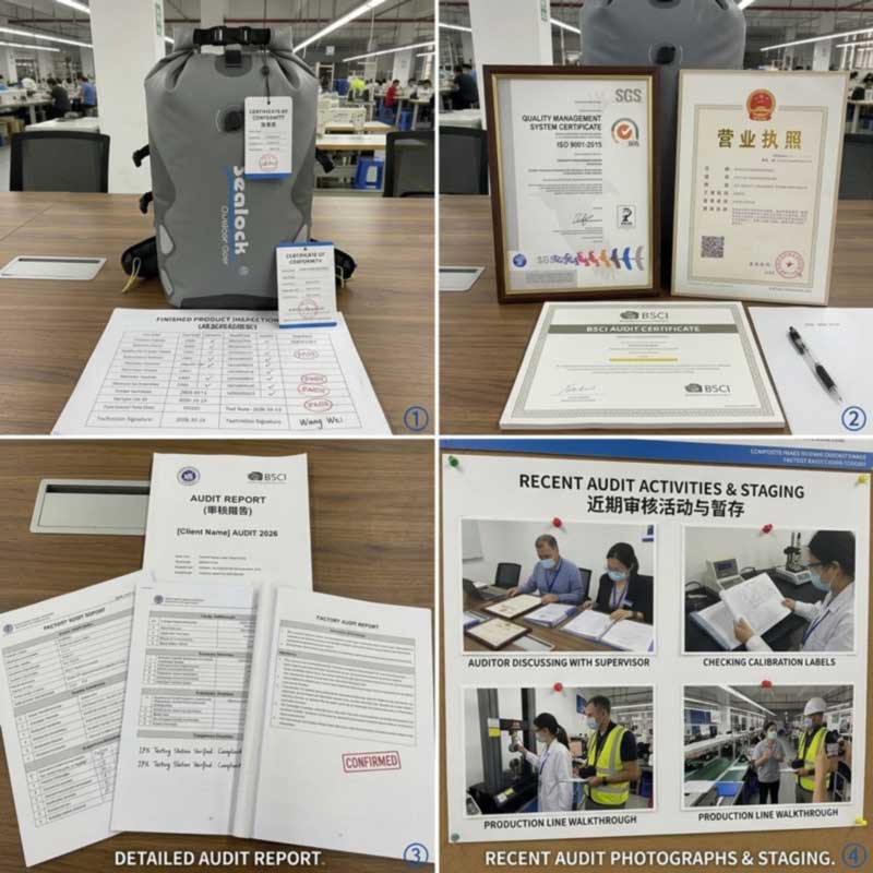 Certifikace vodotěsných tašek — co každá z nich dokazuje